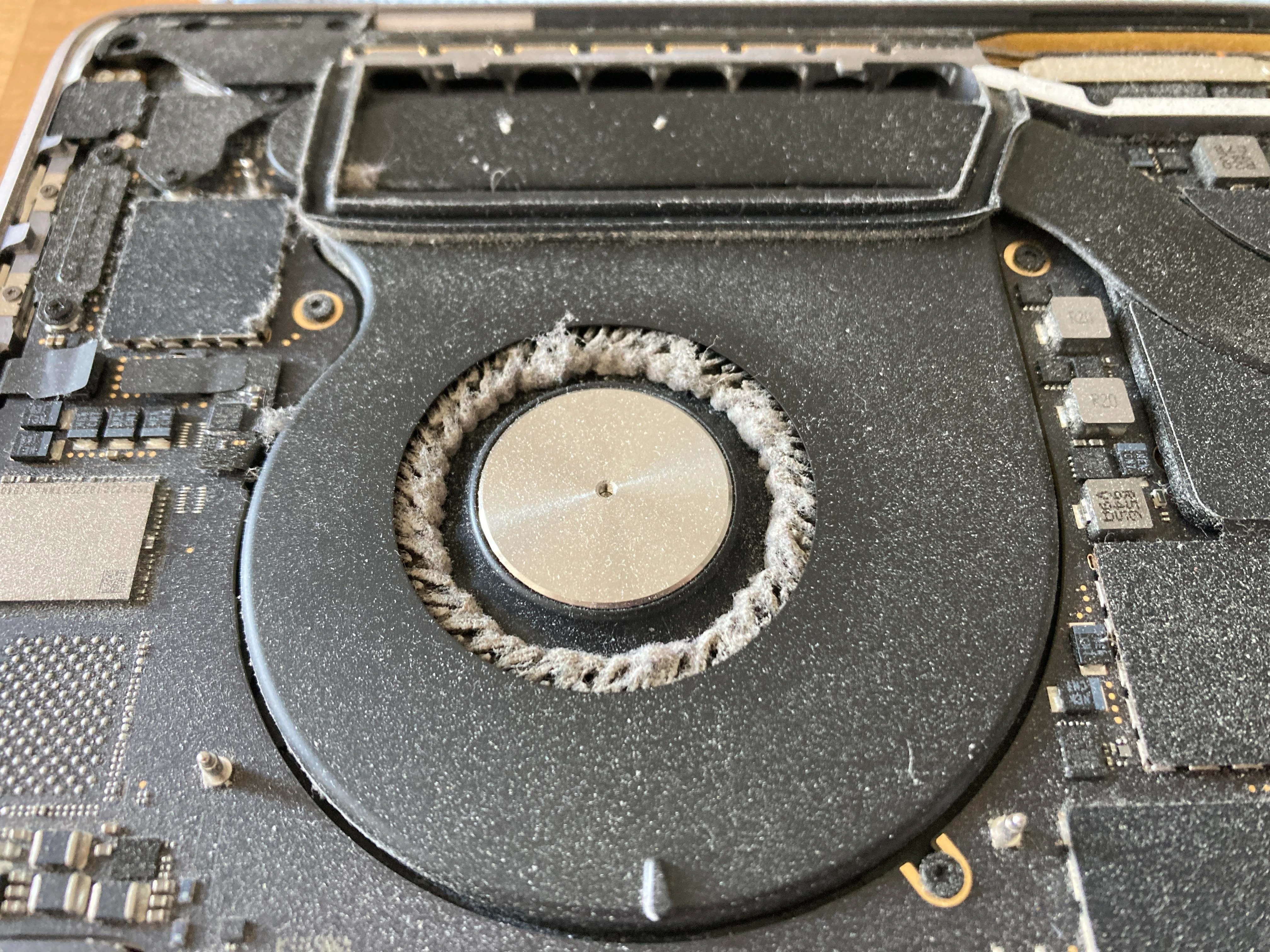 MacBook fan service